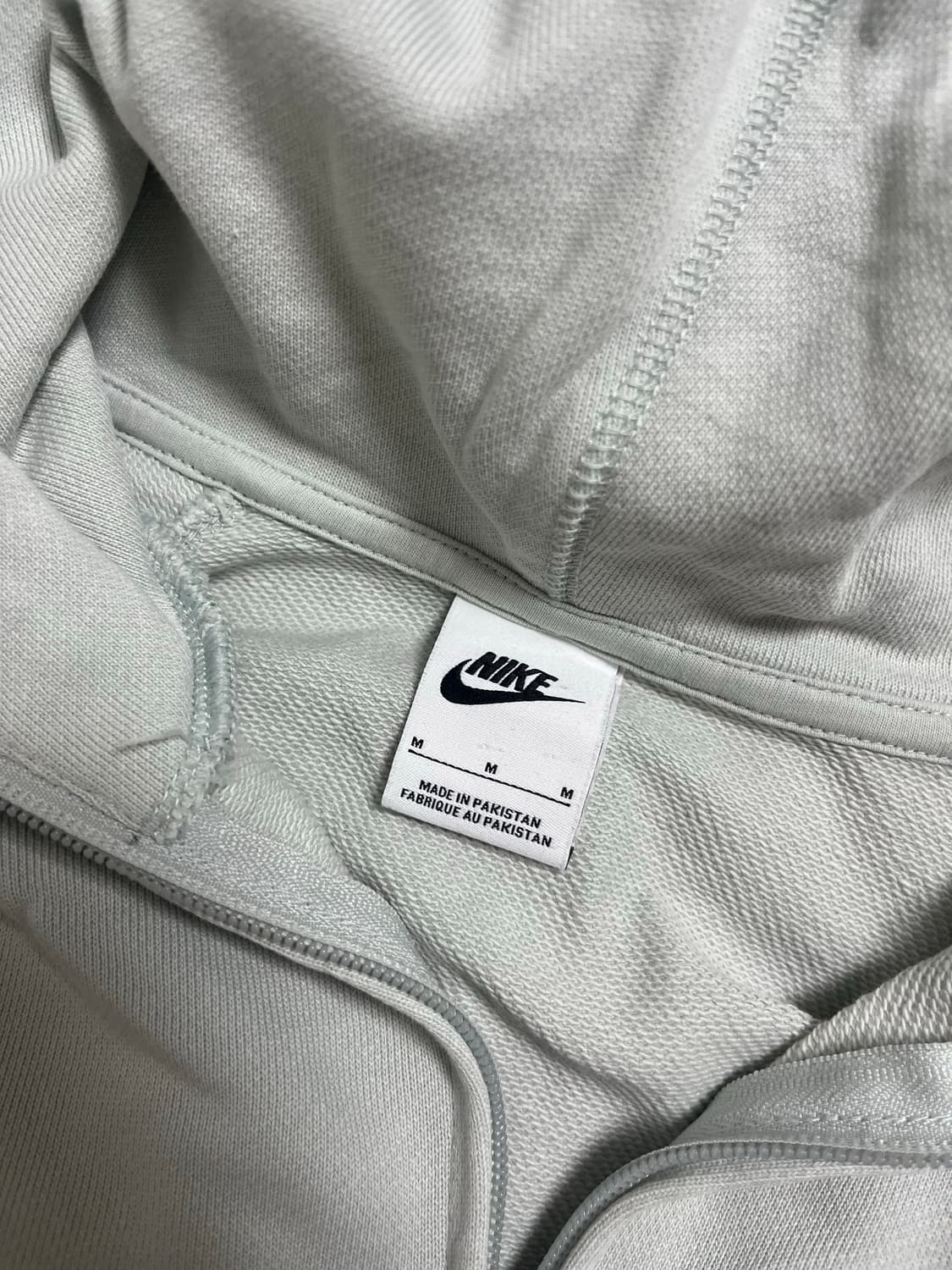 나이키 빅스우시 하프 집 플리스 후드 라이트 실버 상품이미지3