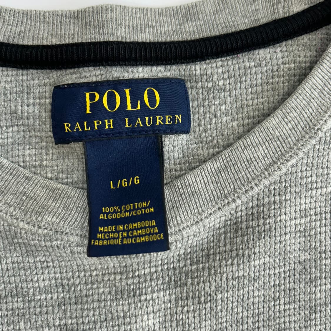 Polo 폴로 블랙 포니 그레이 와플니트 상품이미지5