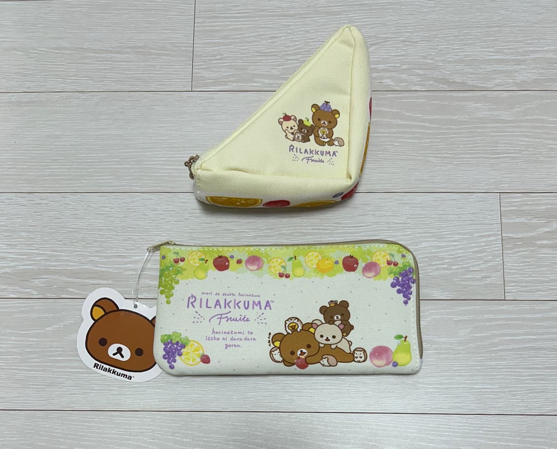 리락쿠마 과일 시리즈 샌드위치 파우치/필통 세트 상품이미지1
