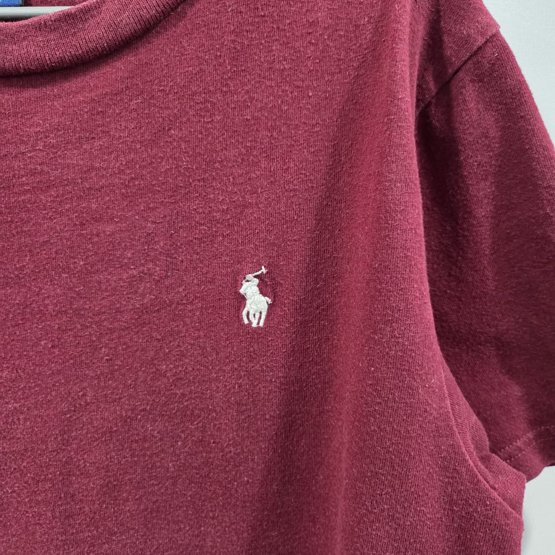 폴로랄프로렌 키즈 버건디 반팔티 M(10-12) 상품이미지2