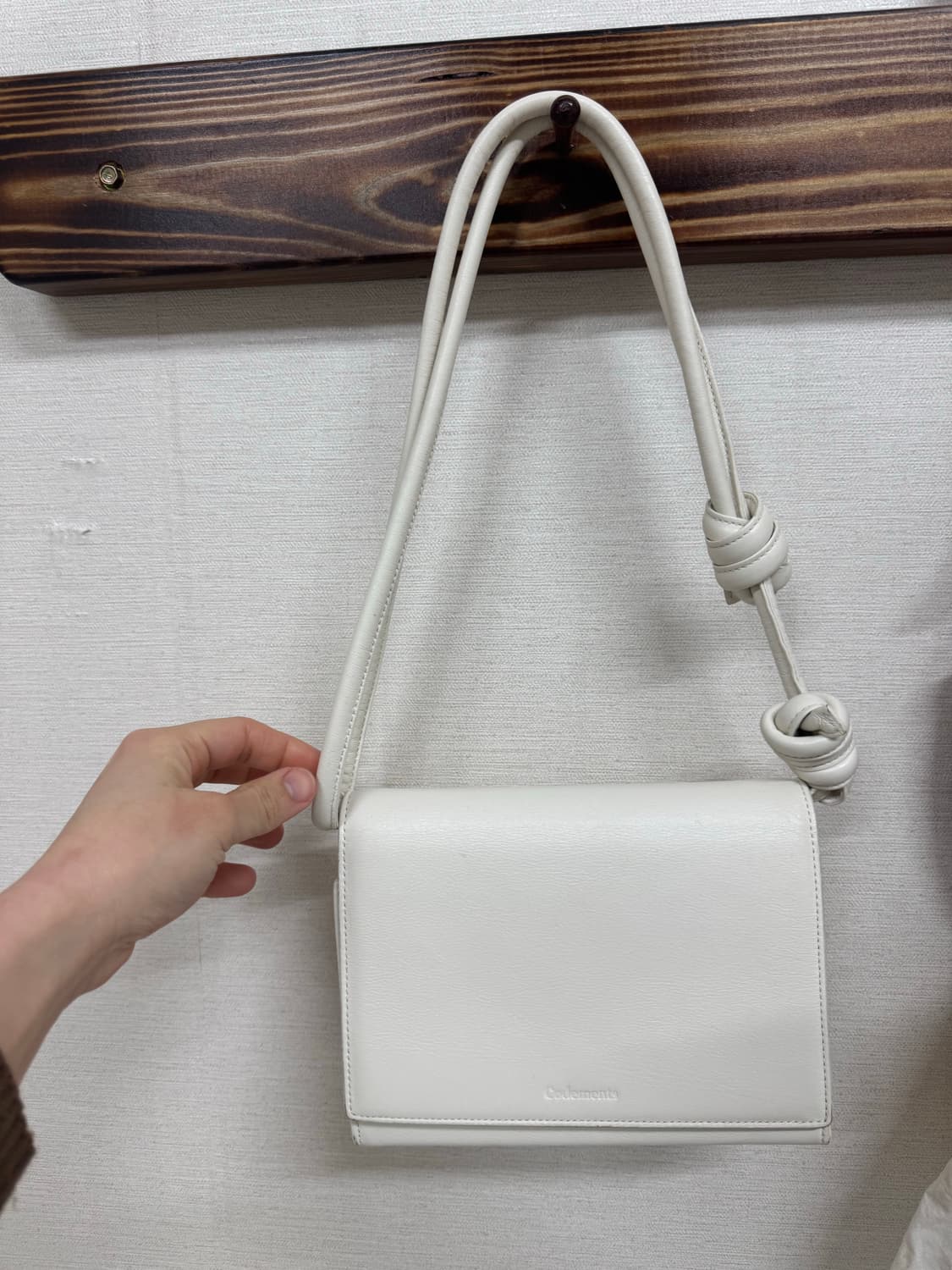 코드먼츠 소가죽 화이트 숄더백 크로스백 상품이미지1