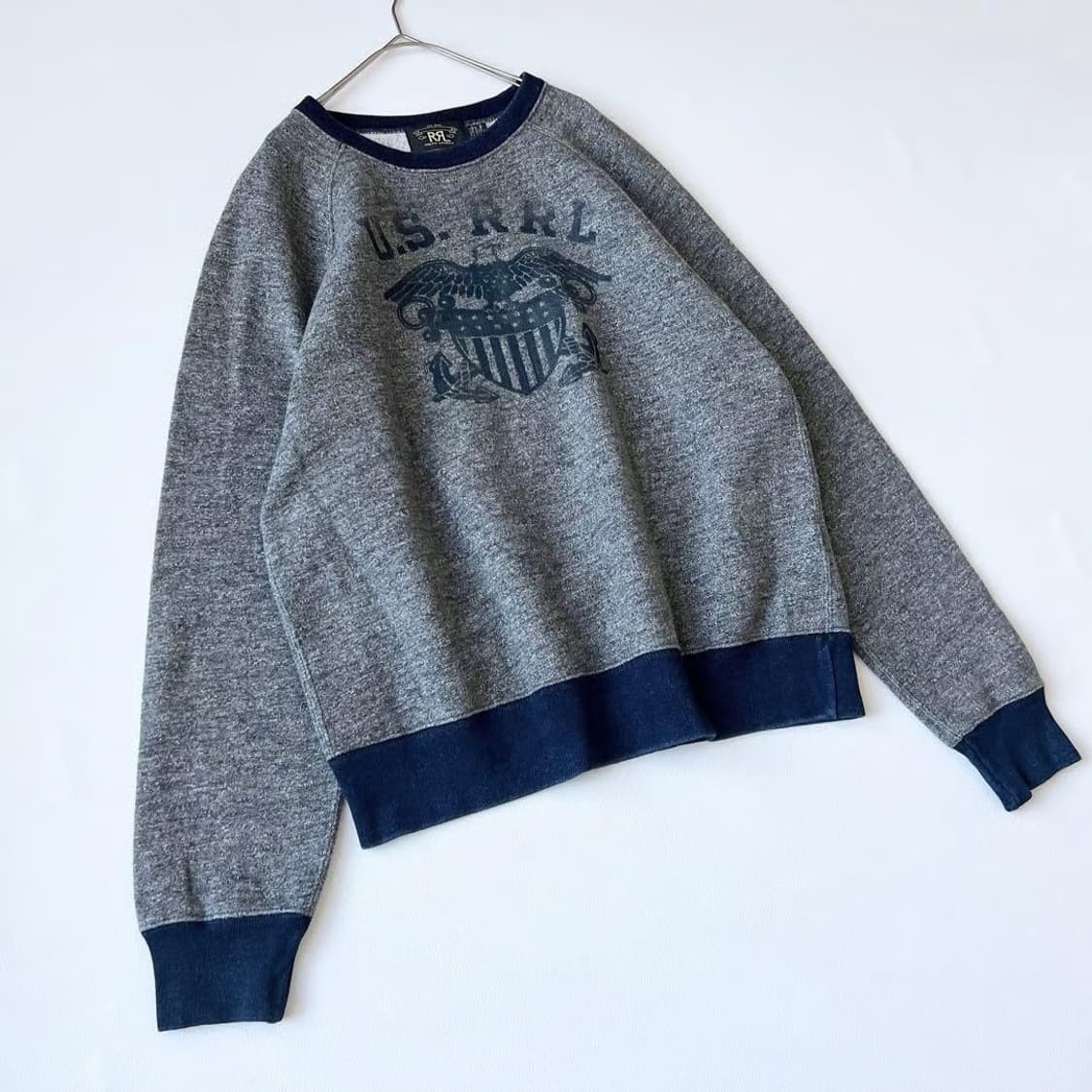 RRL U.S. RRL 로고 플리스 크루넥 스웻셔츠 상품이미지1