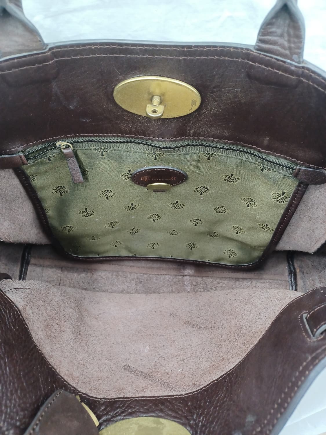 멀버리 베이스워터 다크 브라운 토트백 상품이미지3