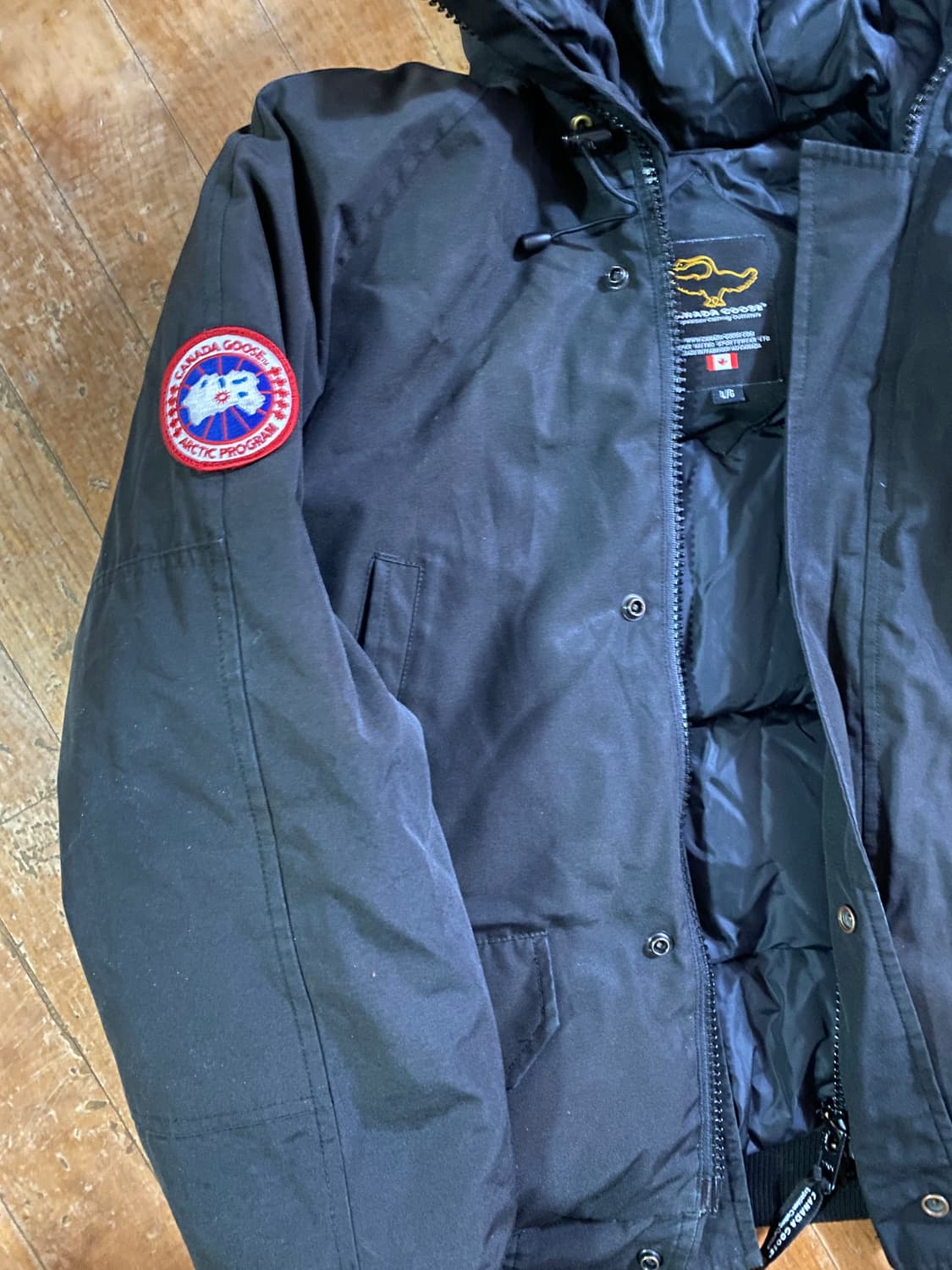 캐나다 구스 칠리왁 남성 블랙 패딩 L/G 상품이미지2