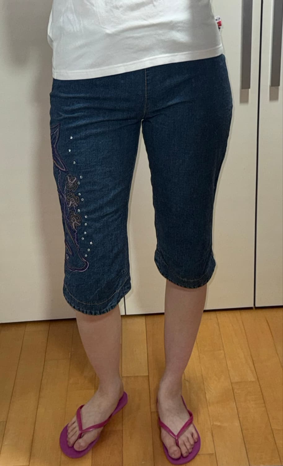 오일릴리 카프리 데님 팬츠 상품이미지8