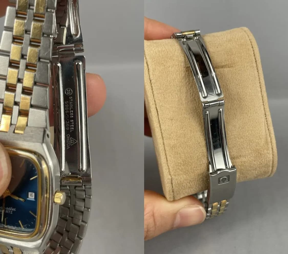 오메가 빈티지 씨마스터 쿼츠 여성용 콤비 청판 16CM 상품이미지6