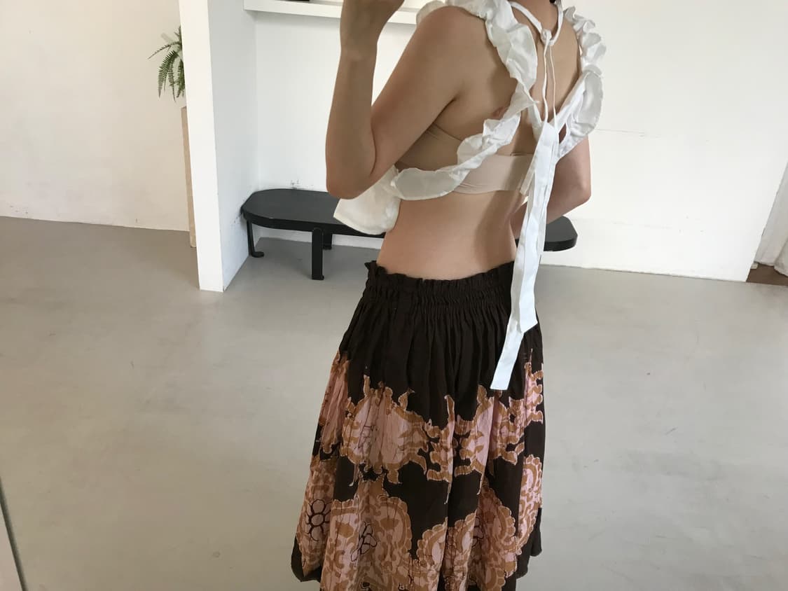vintage frill sleeveless 상품이미지1