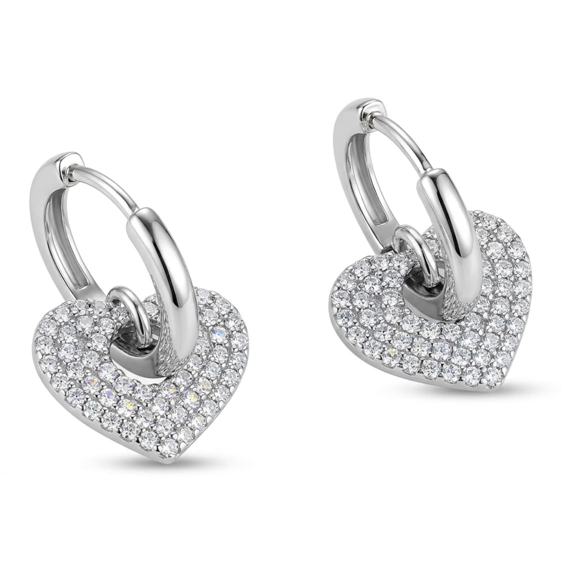 ✨ 엘르 아모르 하트 귀걸이 | 14K 골드핀 | 반짝 데일리템 상품이미지1