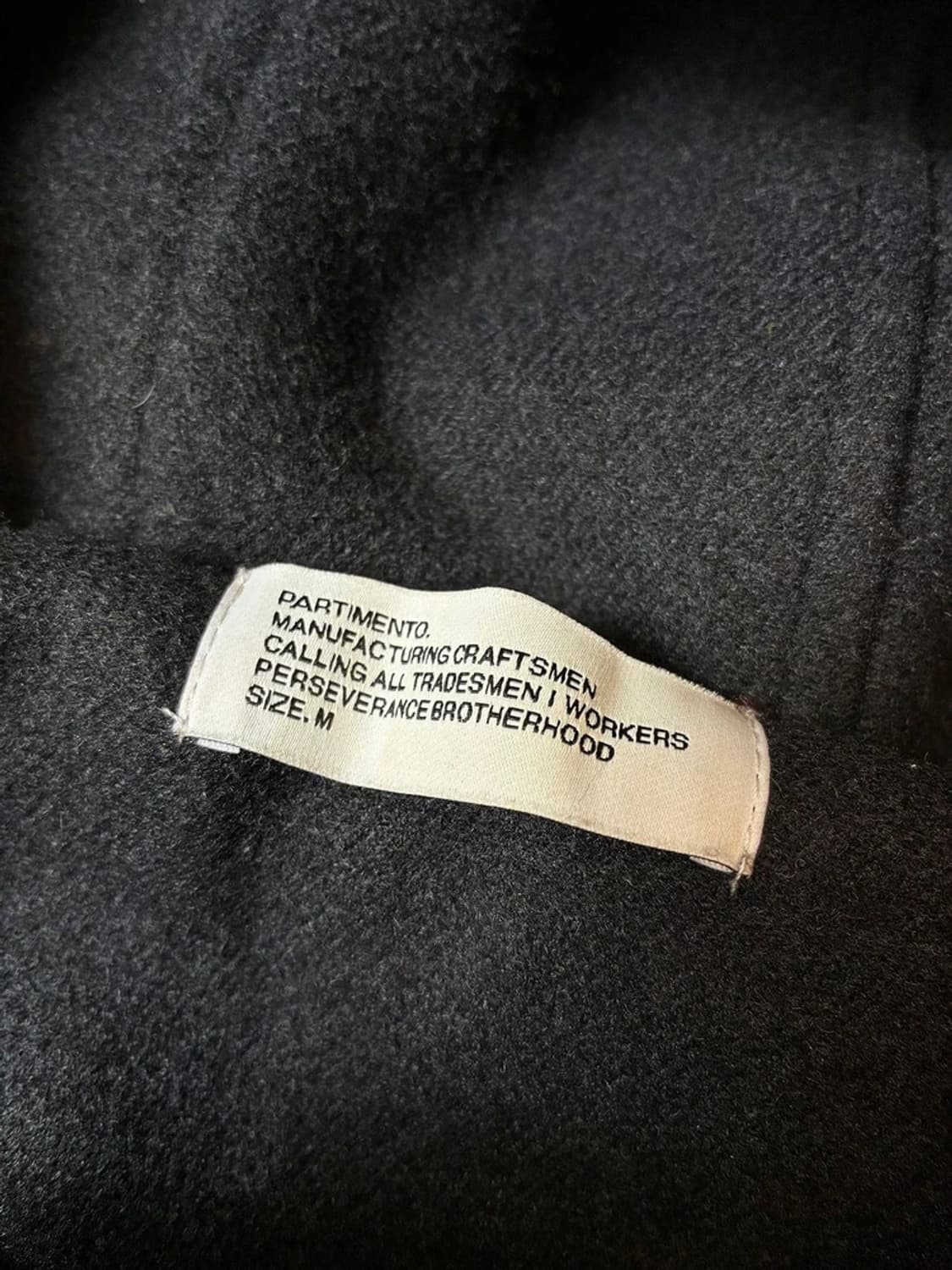 파르티멘토 오버사이즈 멜톤 콘보이 더플 코트 PN7347 상품이미지5