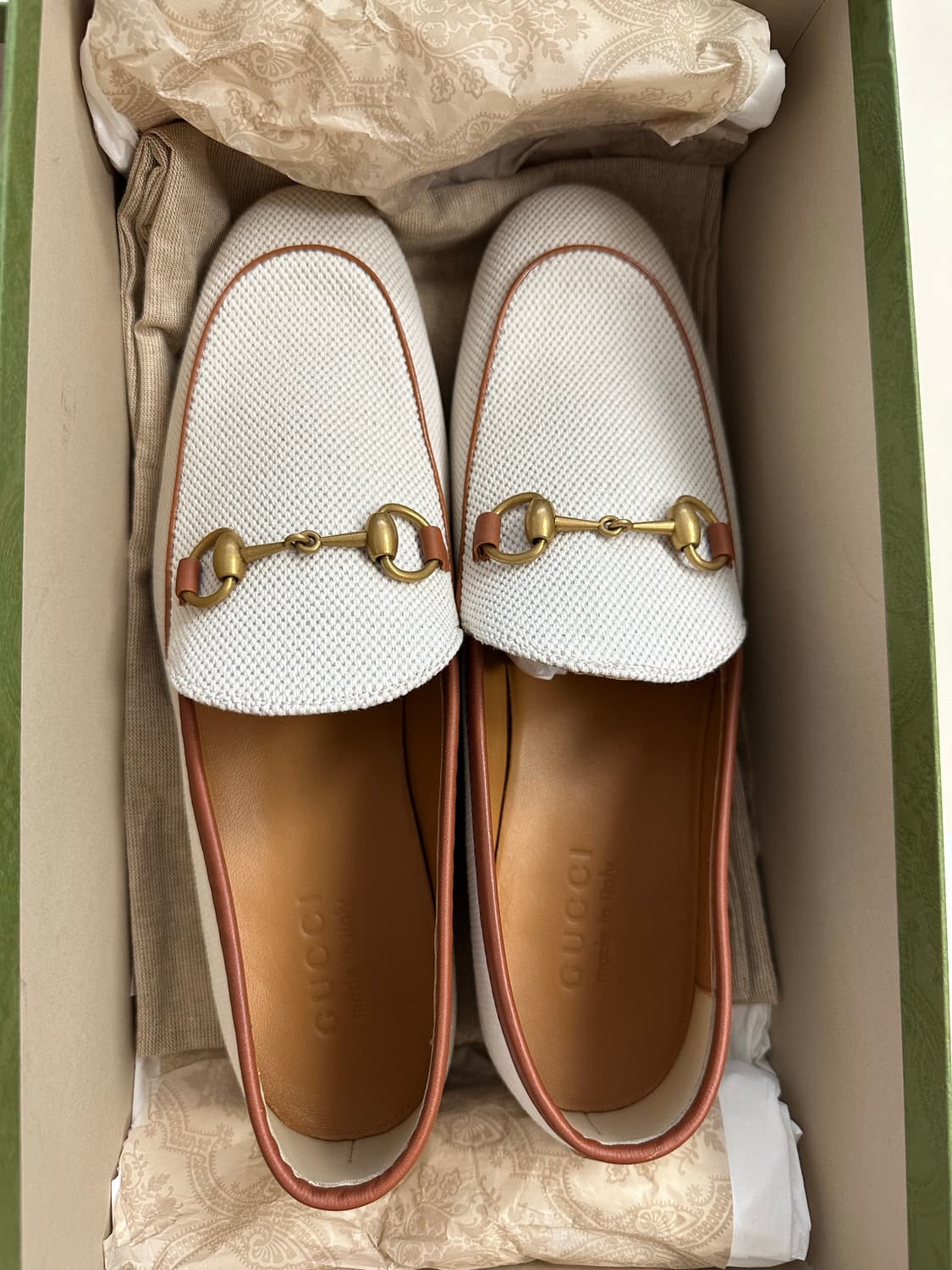 구찌 조던 로퍼 캔버스 화이트 8(270) 상품이미지2