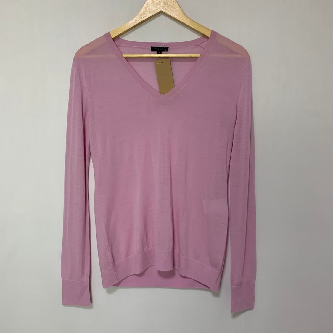 Theory 띠어리 쿨핑크 브이넥 빈티지 긴팔 니트 S 상품이미지2