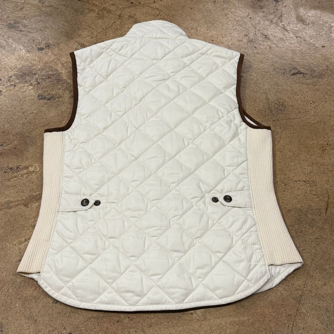 [정품/M] 폴로 랄프로렌 퀼팅 베스트 아이보리 b18 상품이미지3
