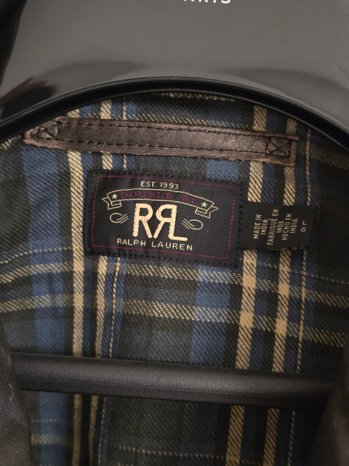 RRL 뉴스보이 가죽자켓 L 새제품 상품이미지3