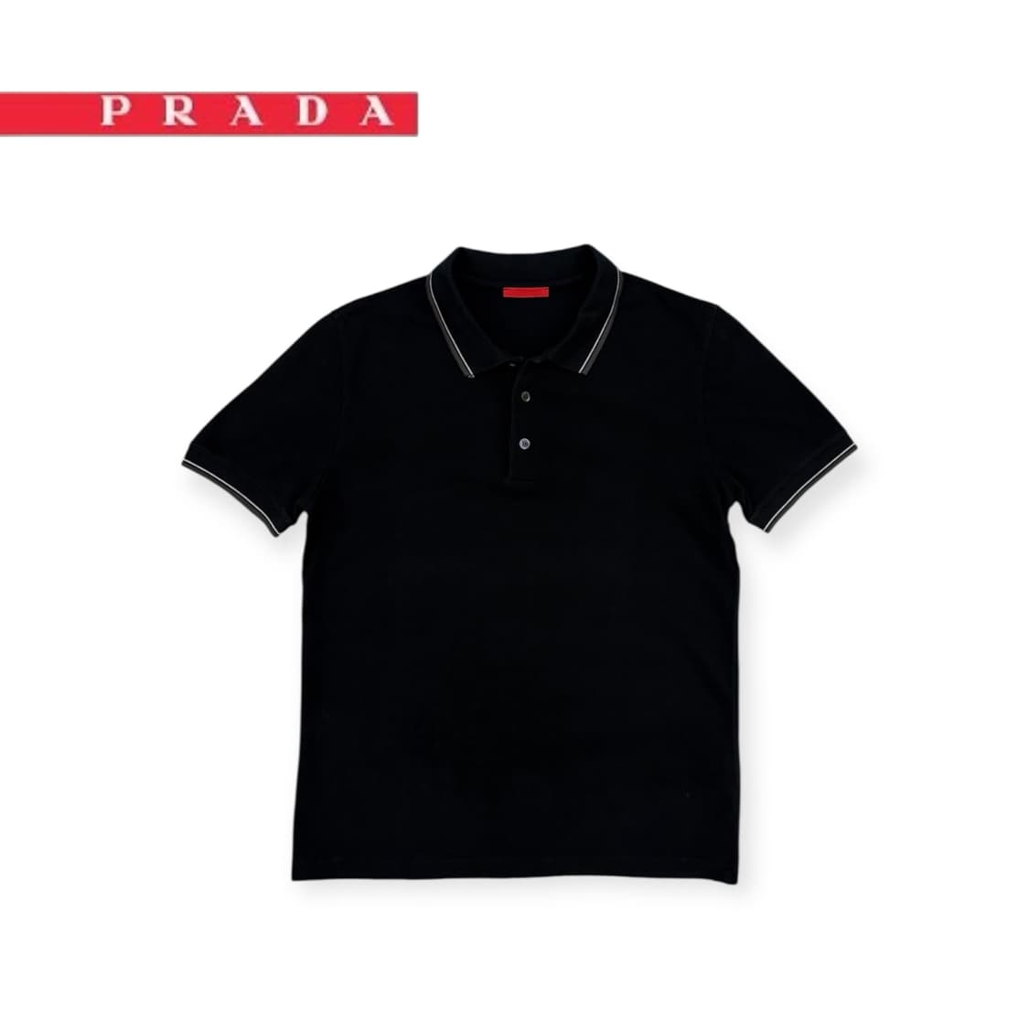 프라다 스포츠 코튼 카라티 상품이미지1