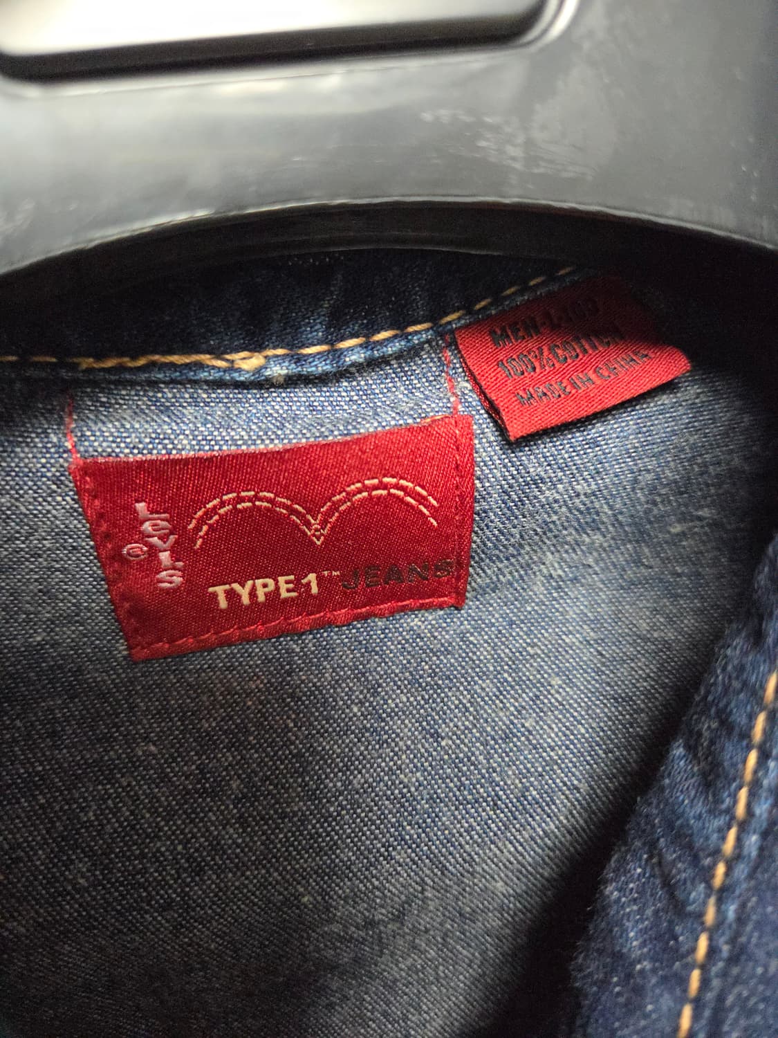 리바이스 LEVIS 타입원 웨스턴 데님셔츠 100 상품이미지6