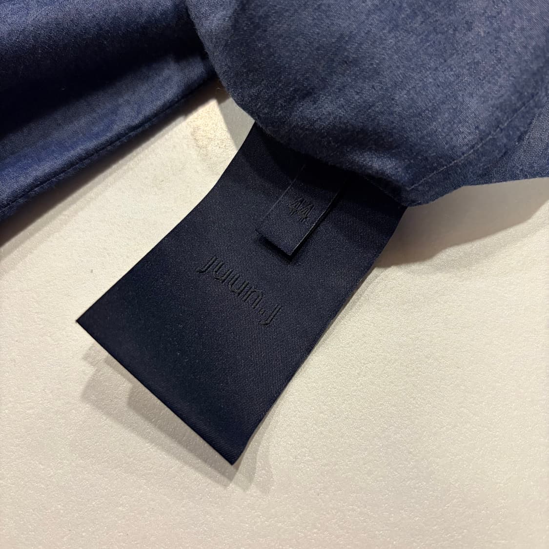 [44] 16ss 준지 데님 셔츠 차이나 양가죽 카라 D130 상품이미지6