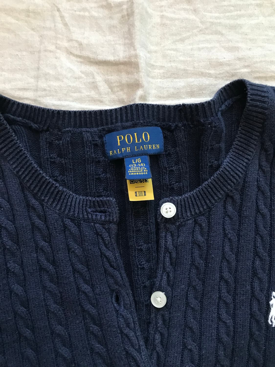 폴로 랄프로렌 포니로고 케이블 니트 가디건 상품이미지7