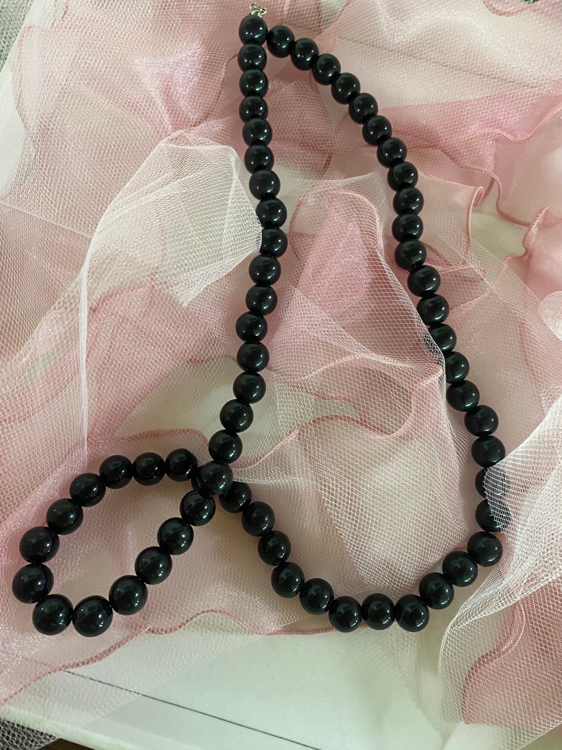 블랙 비즈 목걸이  상품이미지6