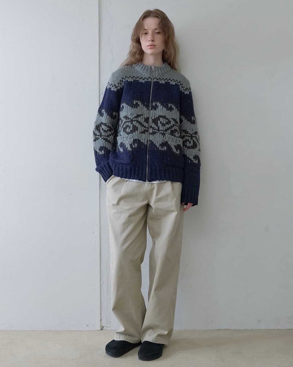 아유서울 노르딕 울 포켓 가디건(S) 상품이미지2