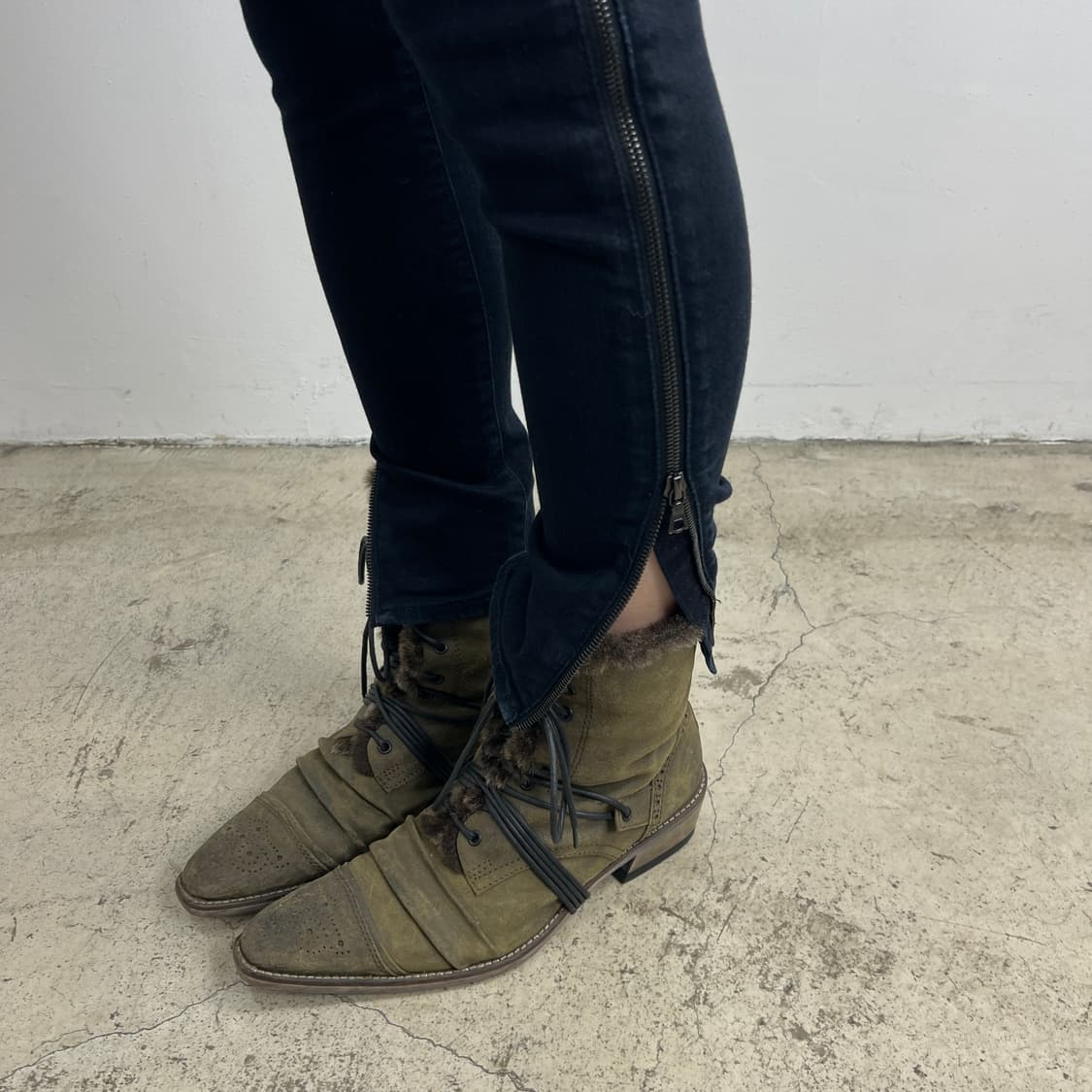 래그&본 사이드 지퍼 바이커 스키니 진 상품이미지4