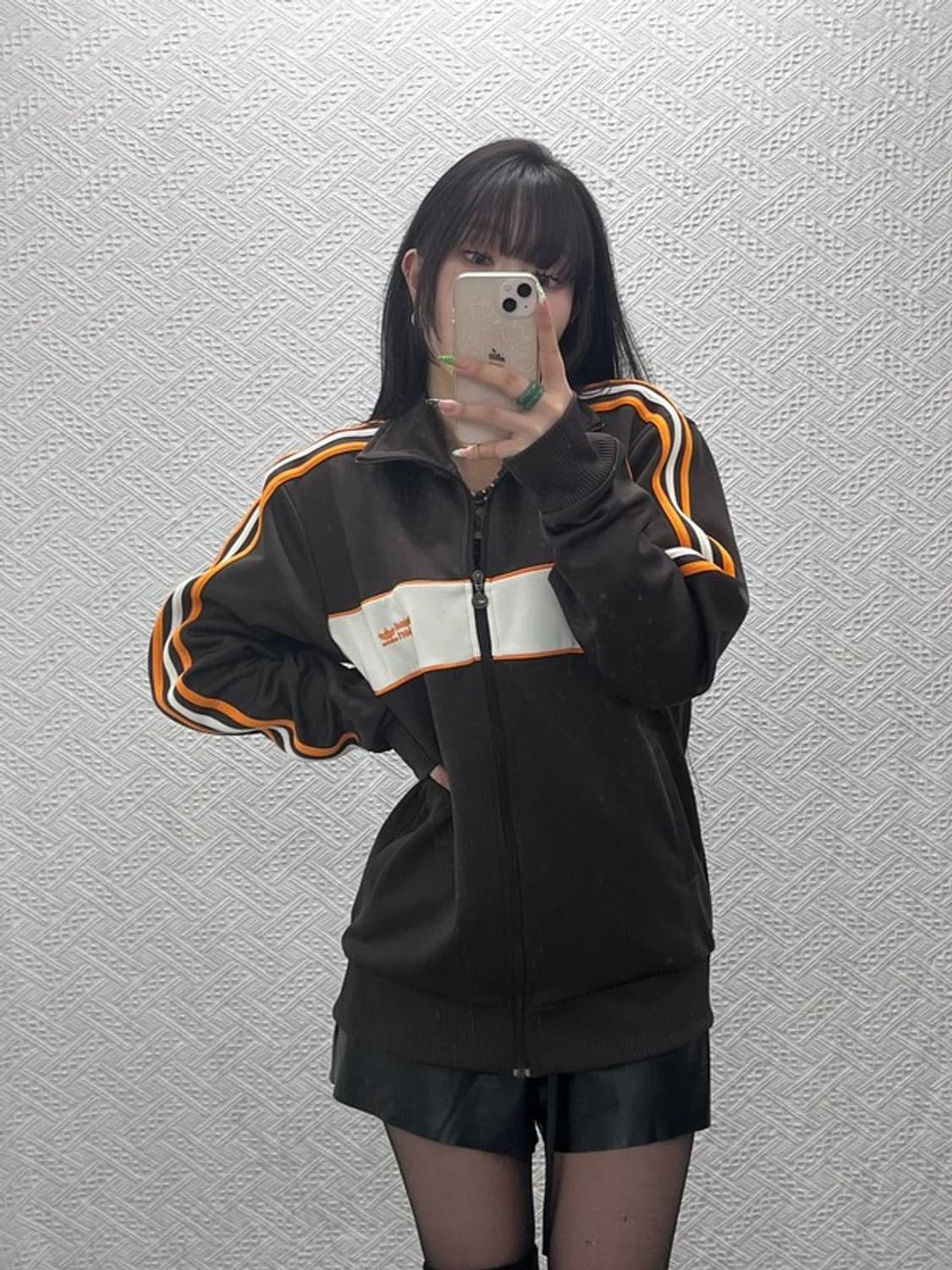 아디다스 레트로 Y2K 희귀 초코오렌지 져지 집업 105 C09049 상품이미지1