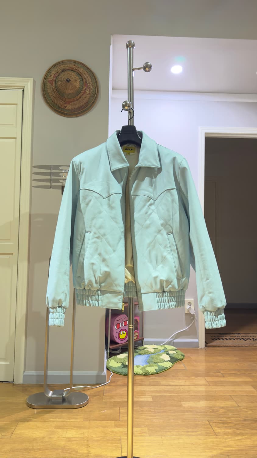 골프왕 Golf Wang Quilted Leather Jacket 상품이미지1