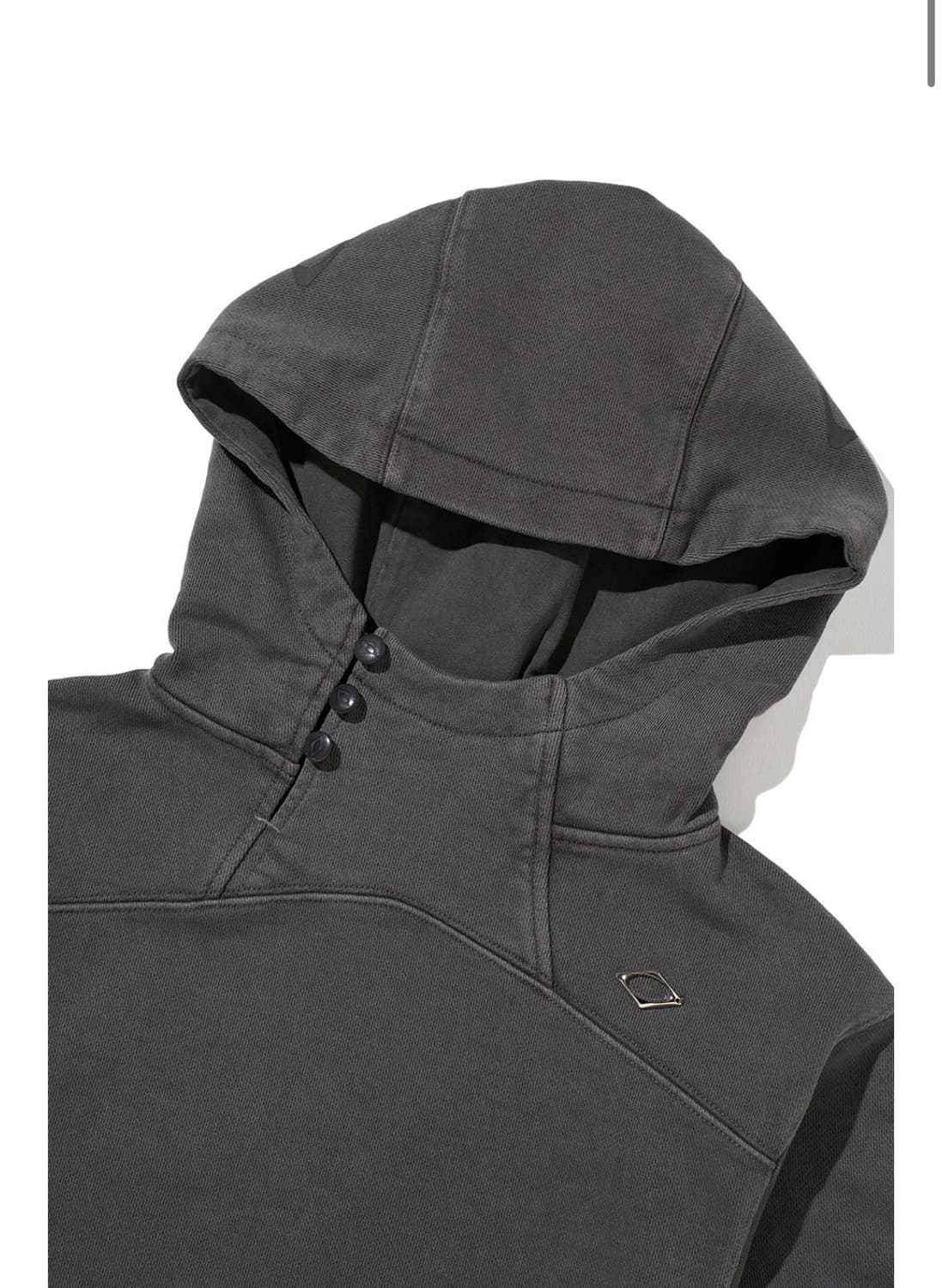 미스치프 사이드 버튼 업 크롭 후드 상품이미지2