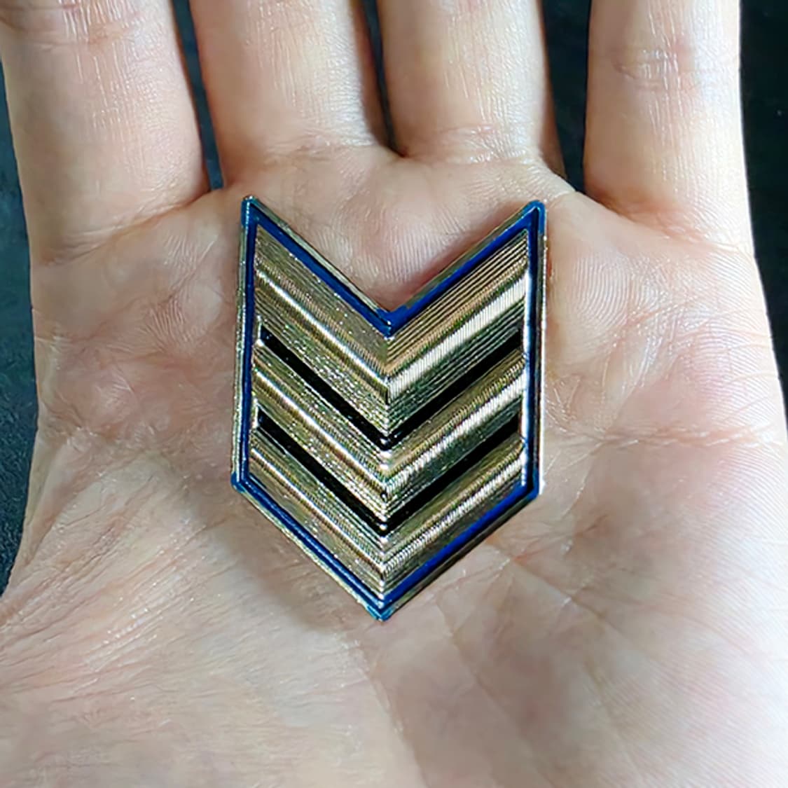 Chevron 브로치 남자 여자 엔틱 빈티지 명품 브이 기하학 엠블럼 상품이미지6