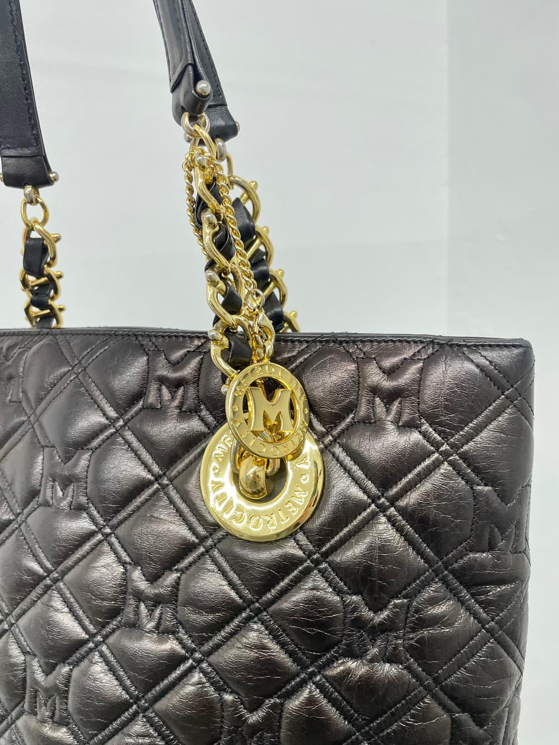 메트로시티 갸루 퀼팅 체인 태슬백  상품이미지6