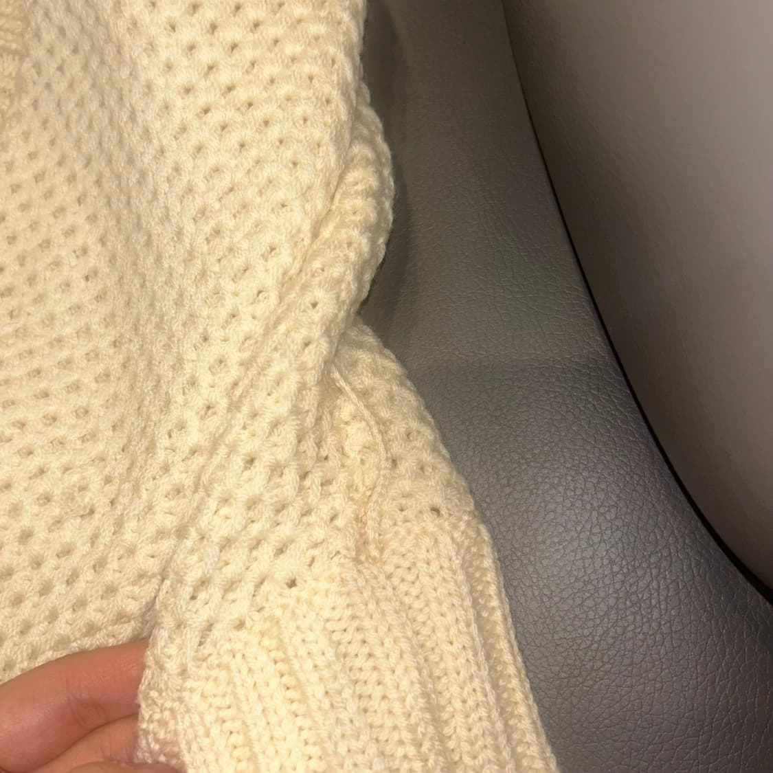 명품 아르마니 알마니 메리노울 100 아이보리 크림 화이트 가디건 상품이미지4