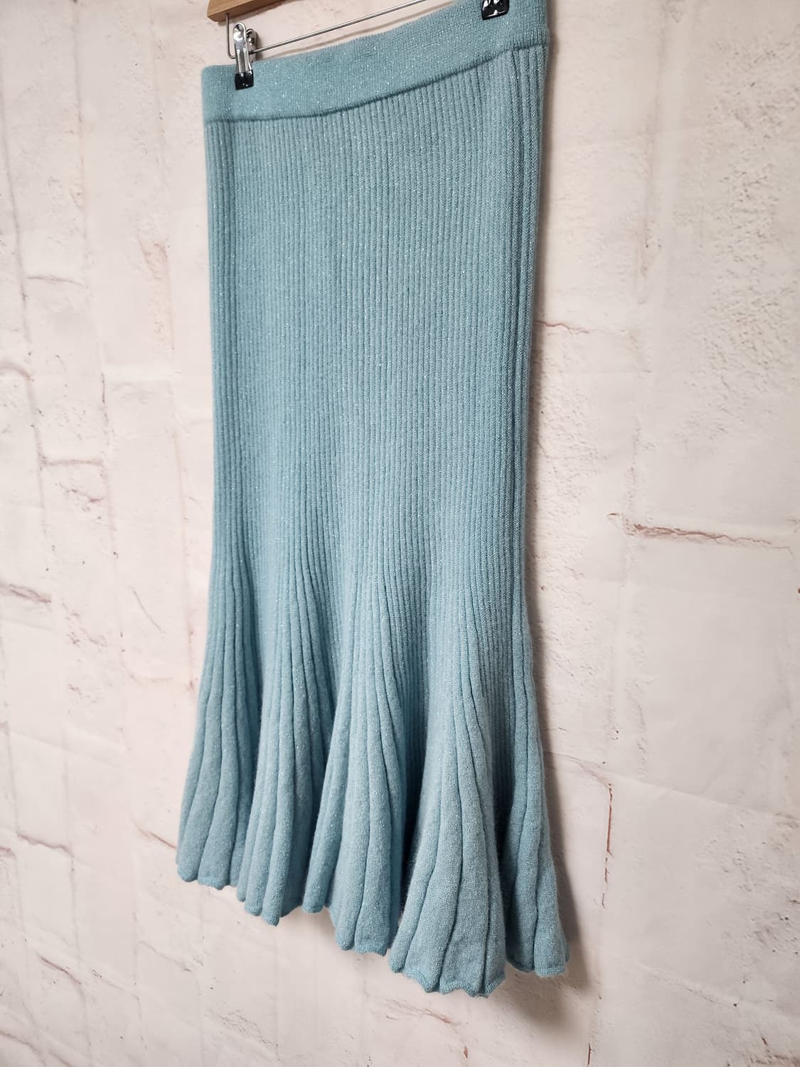 랑방 모헤어 골지 롱 스커트 상품이미지6