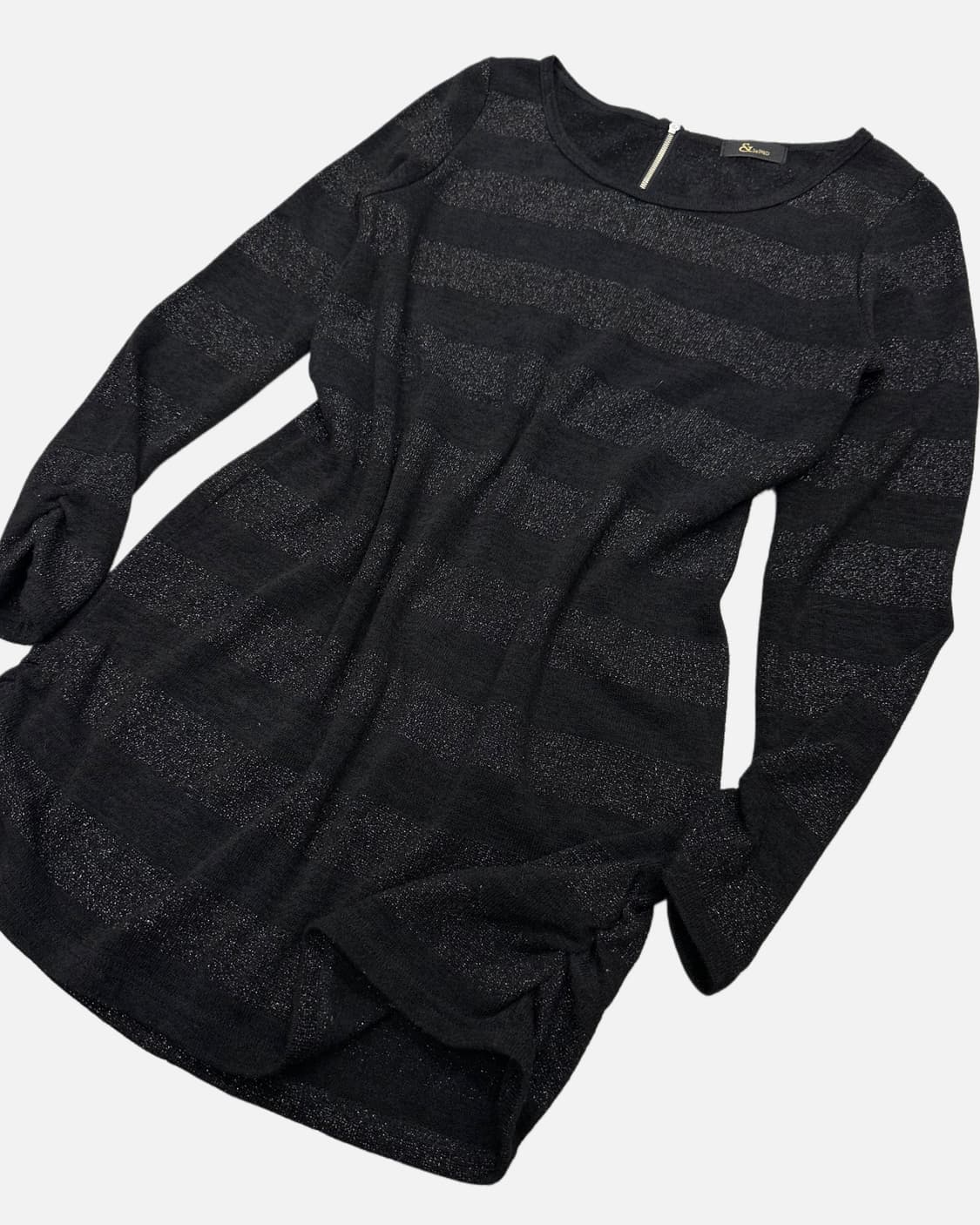 stripe shirring long knit dress 상품이미지3