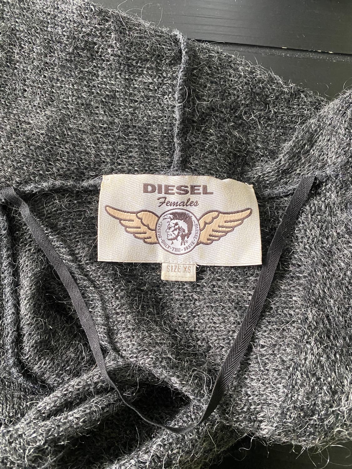 디젤 아카이브 니트 볼레로 후드 상품이미지4