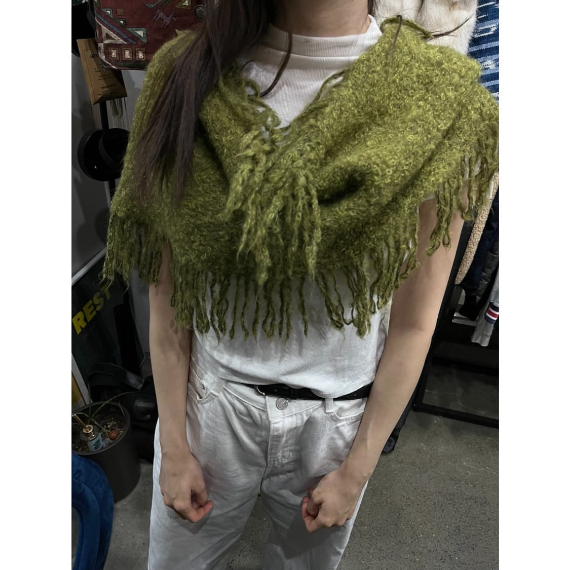 zephyrus 모헤어 숄 머플러 미사용품 상품이미지2