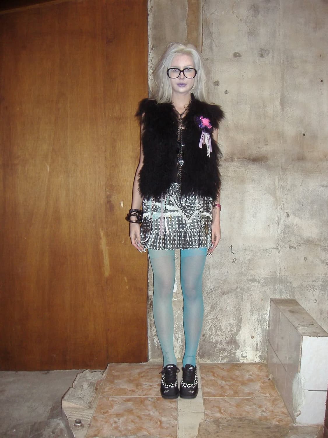 Dot satin lace sk 상품이미지4