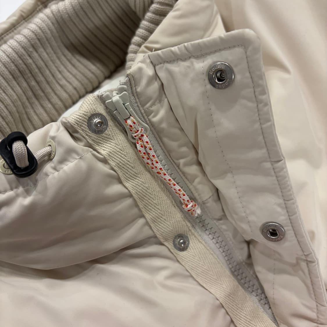[S] 코닥 피쉬테일 구스 다운 베이지 패딩 점퍼 B759 상품이미지6