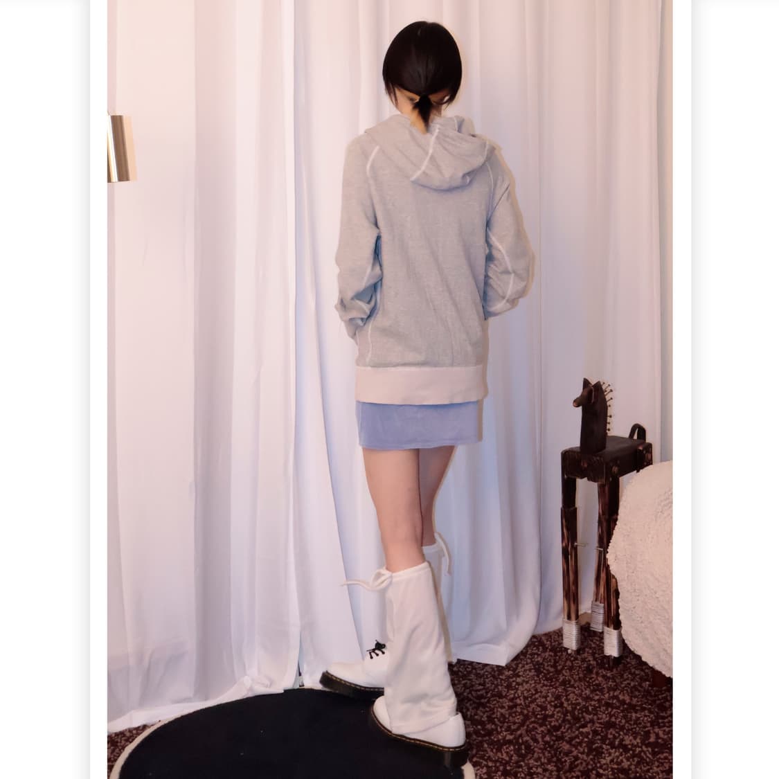 Out OverLock Detail Hooded 상품이미지3