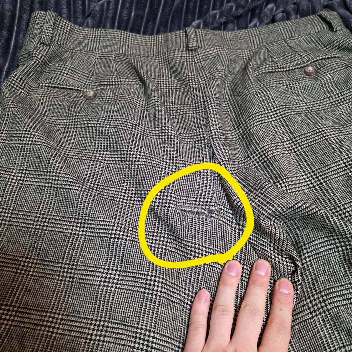 폴로 이태리메이드 글렌체크 3피스 수트 브라운 44R 상품이미지10