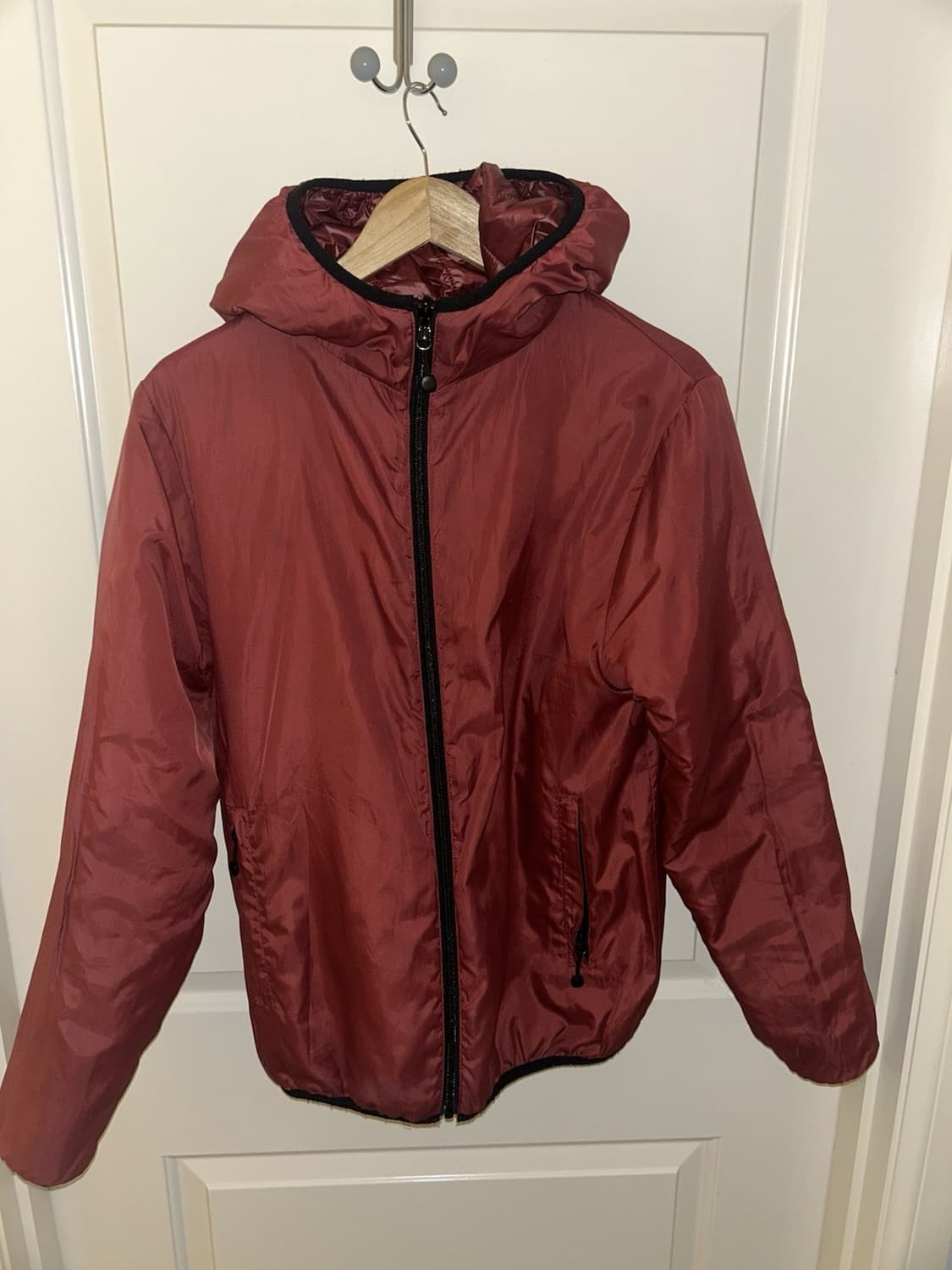 스투시 리버시블 나일론 패딩 자켓 버건디 상품이미지3