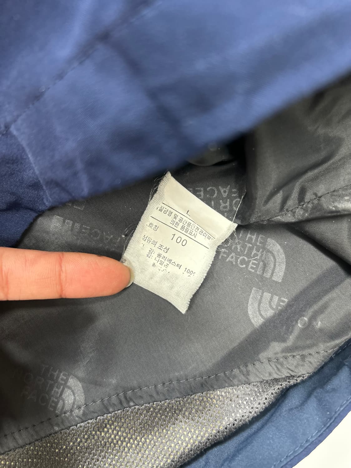 노스페이스 딥 네이비 고어텍스 바람막이 L 상품이미지9