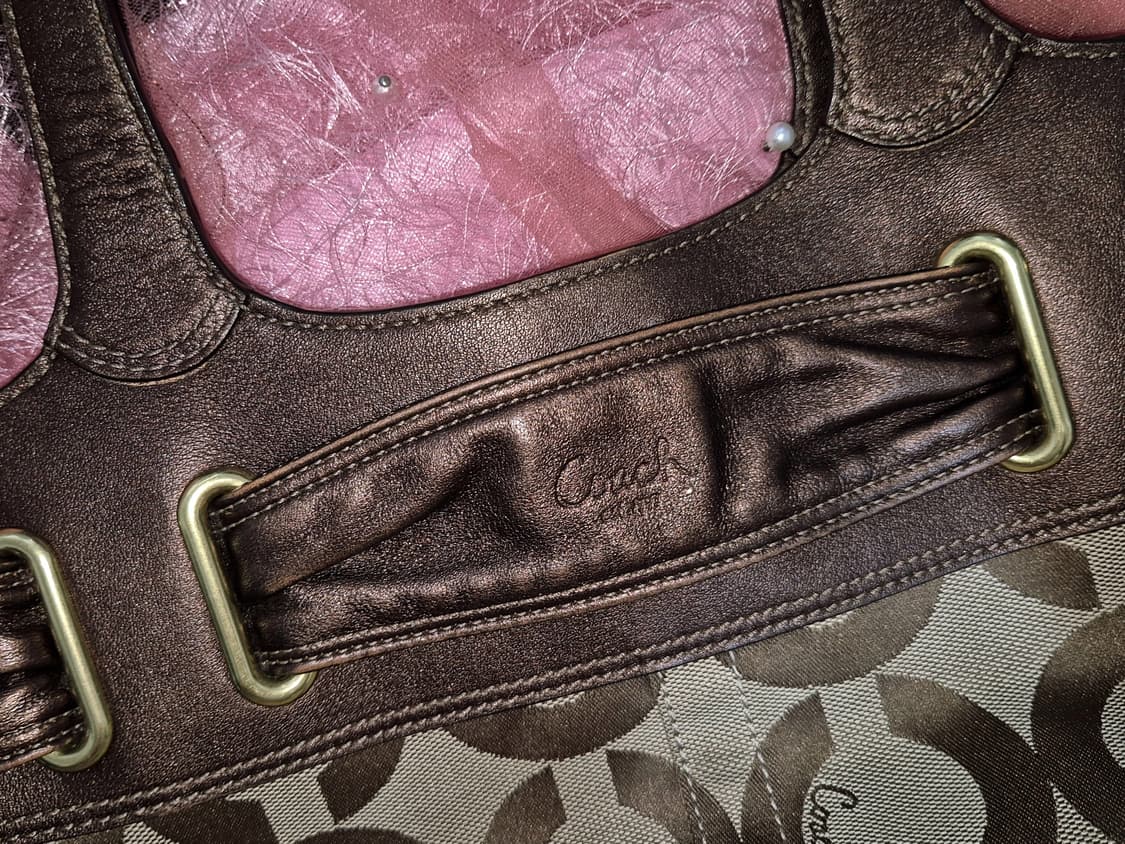 COACH Belt Buckle monogram Hobo Bag 상품이미지4