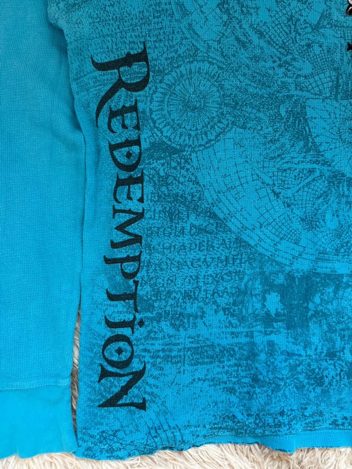 RAW STATE AFFLICTION 스타일 긴팔 티셔츠 L 상품이미지4