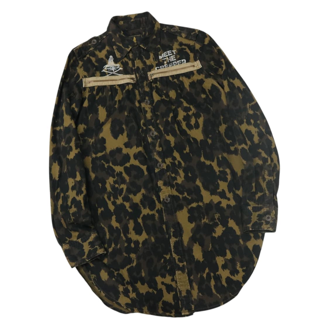 히스테릭 글래머 레오파드 카모 밀리터리 셔츠 상품이미지1