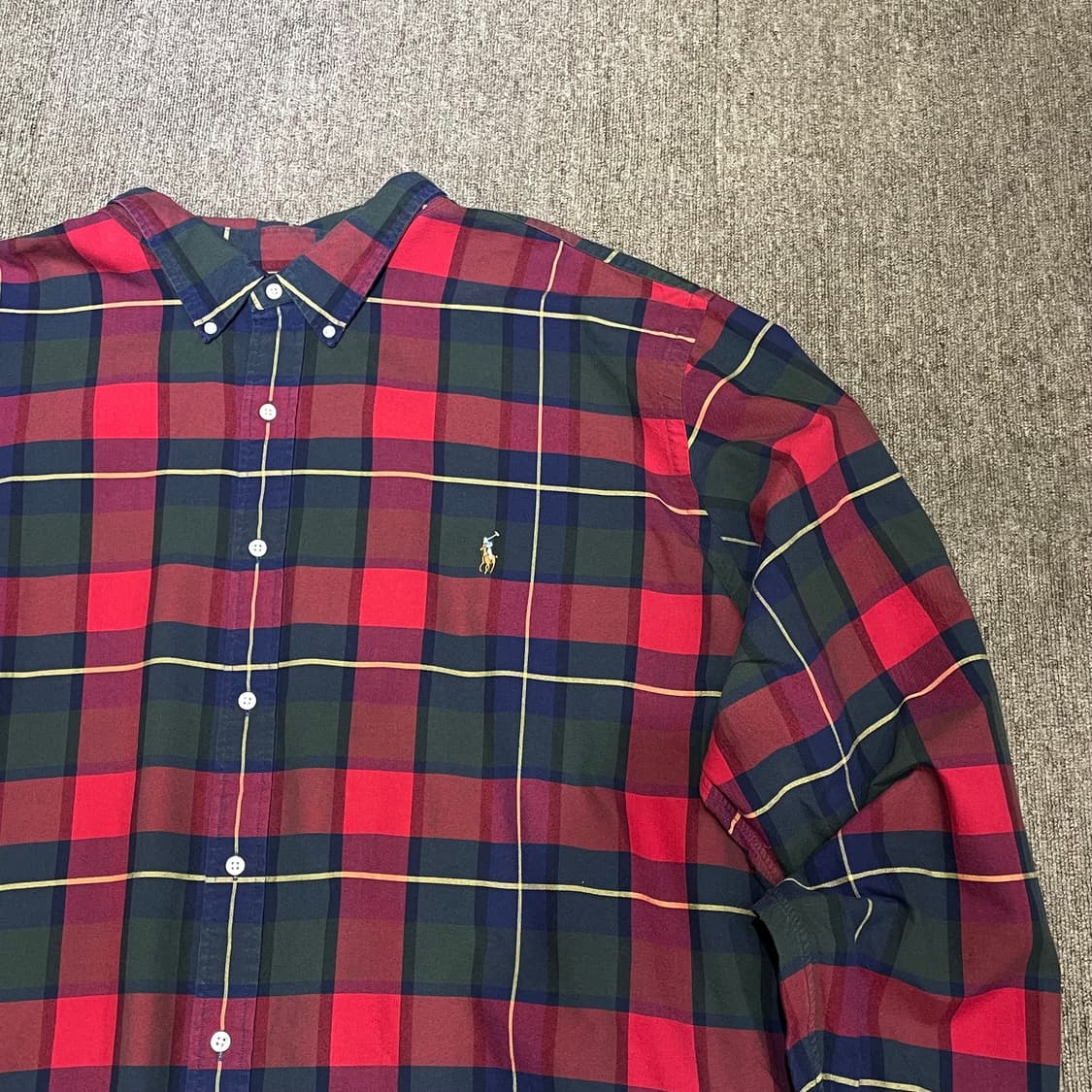 (4XL) POLO 폴로 랄프로렌 체크 셔츠 상품이미지4