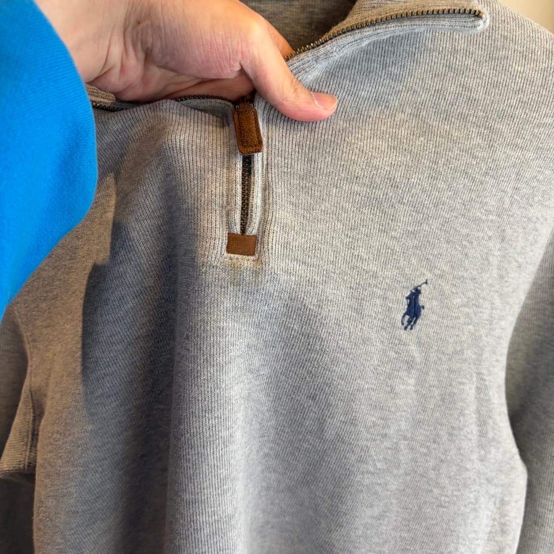 15521 - 폴로 랄프로렌 그레이 반집업 니트 상품이미지6