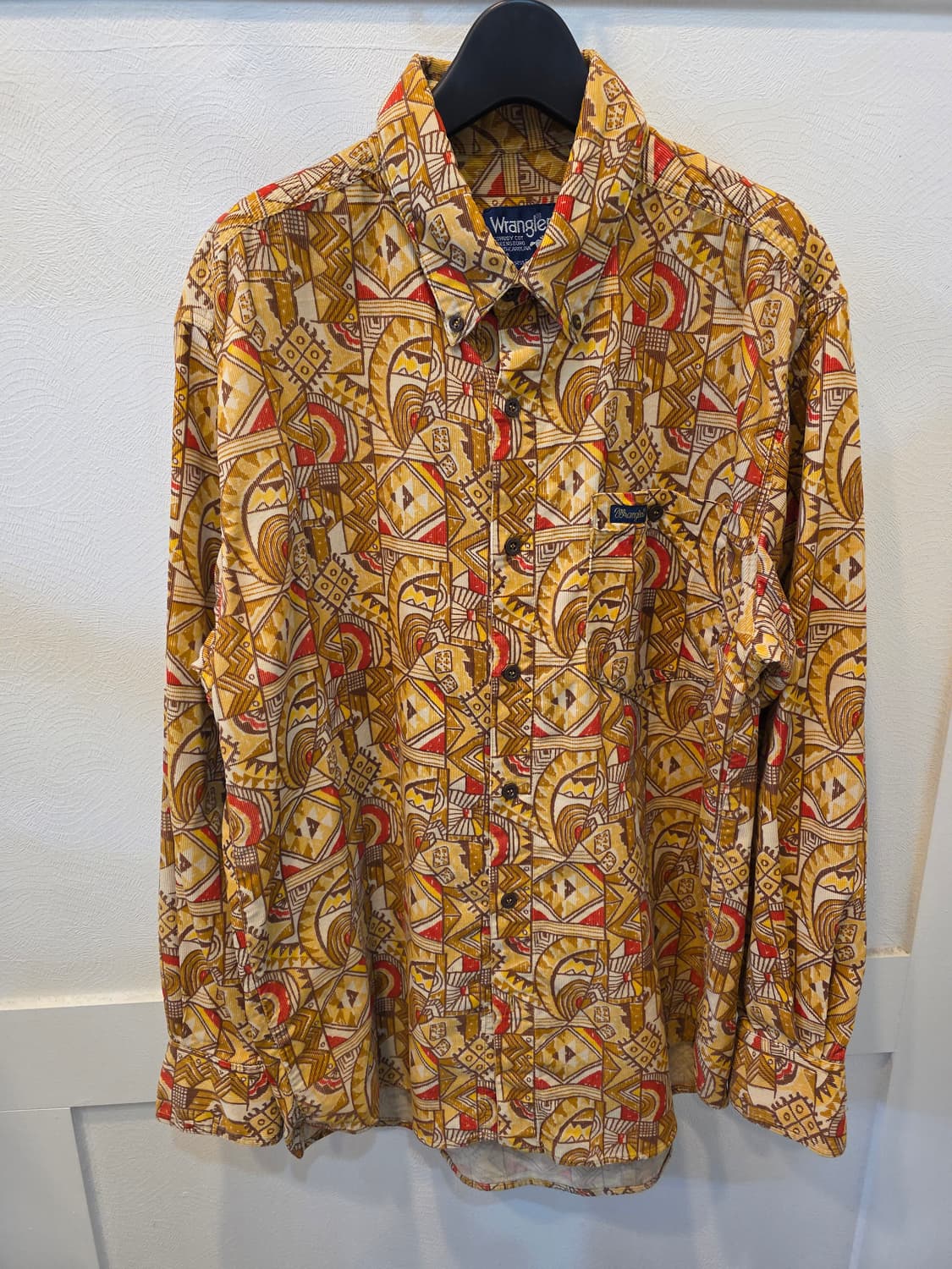 랭글러 코듀로이 빈티지패턴 셔츠 L 상품이미지2