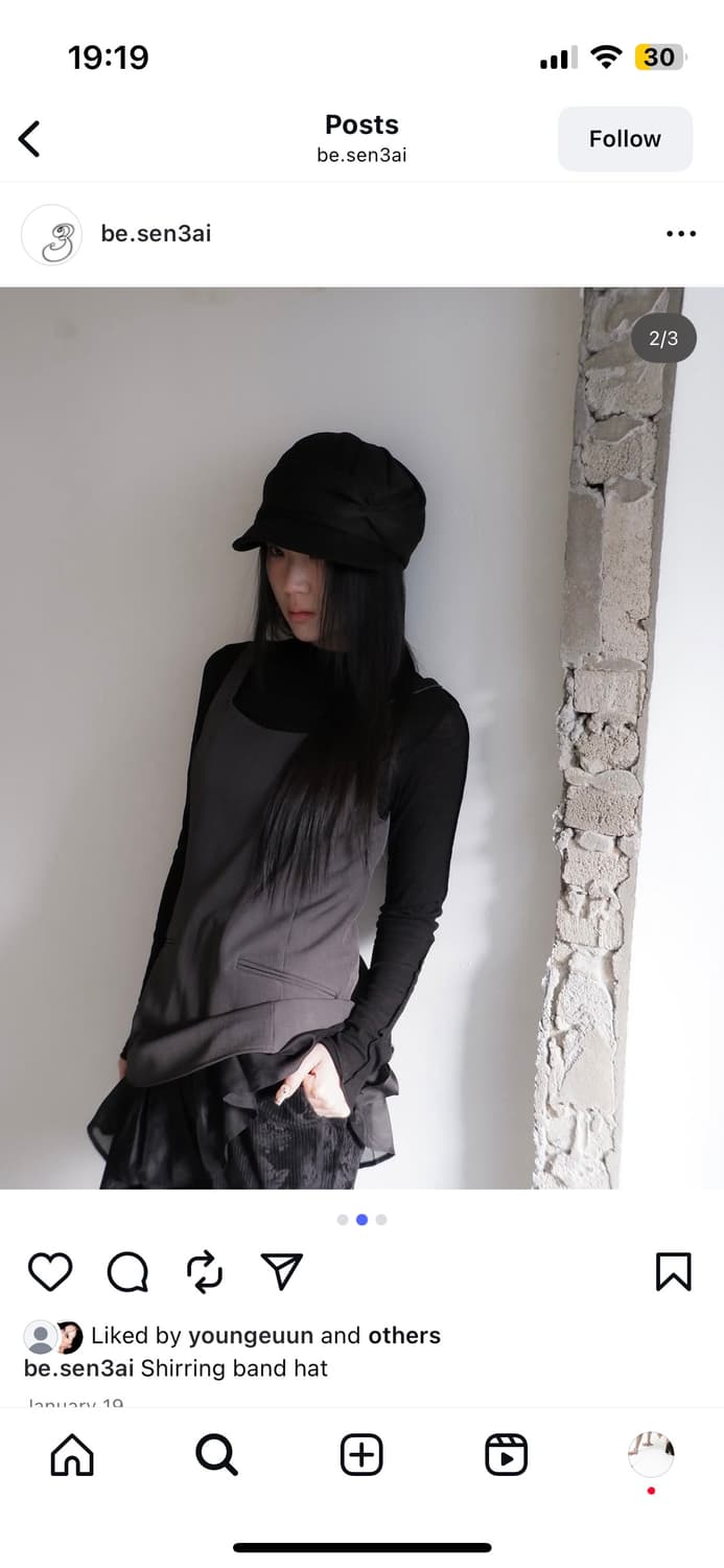 비센사이 shirring band hat 베이비랩 생긴스튜디오 울리카 상품이미지1