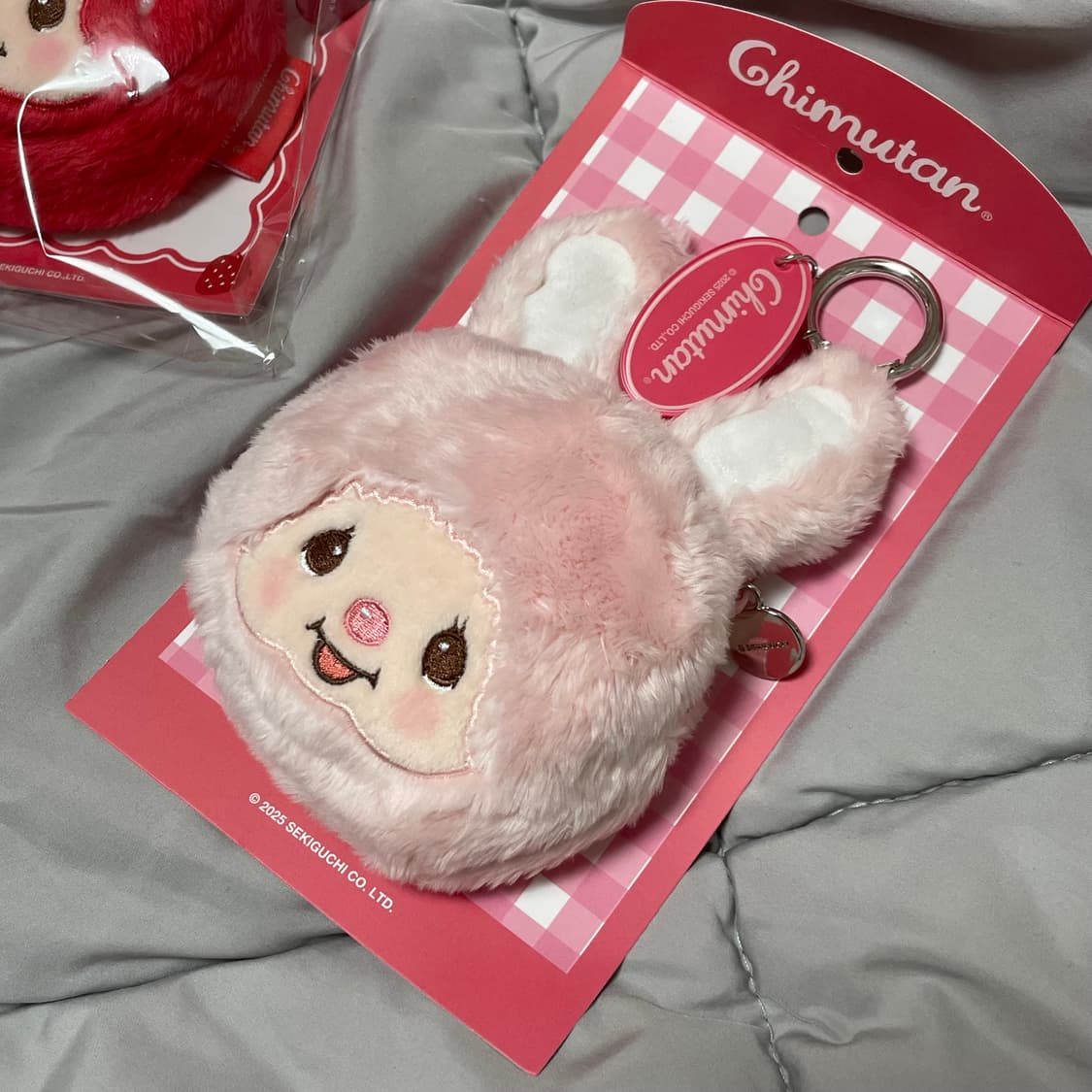 몬치치 치무탄 한정 딸기 캐릭터 파우치 키링 인형 상품이미지4