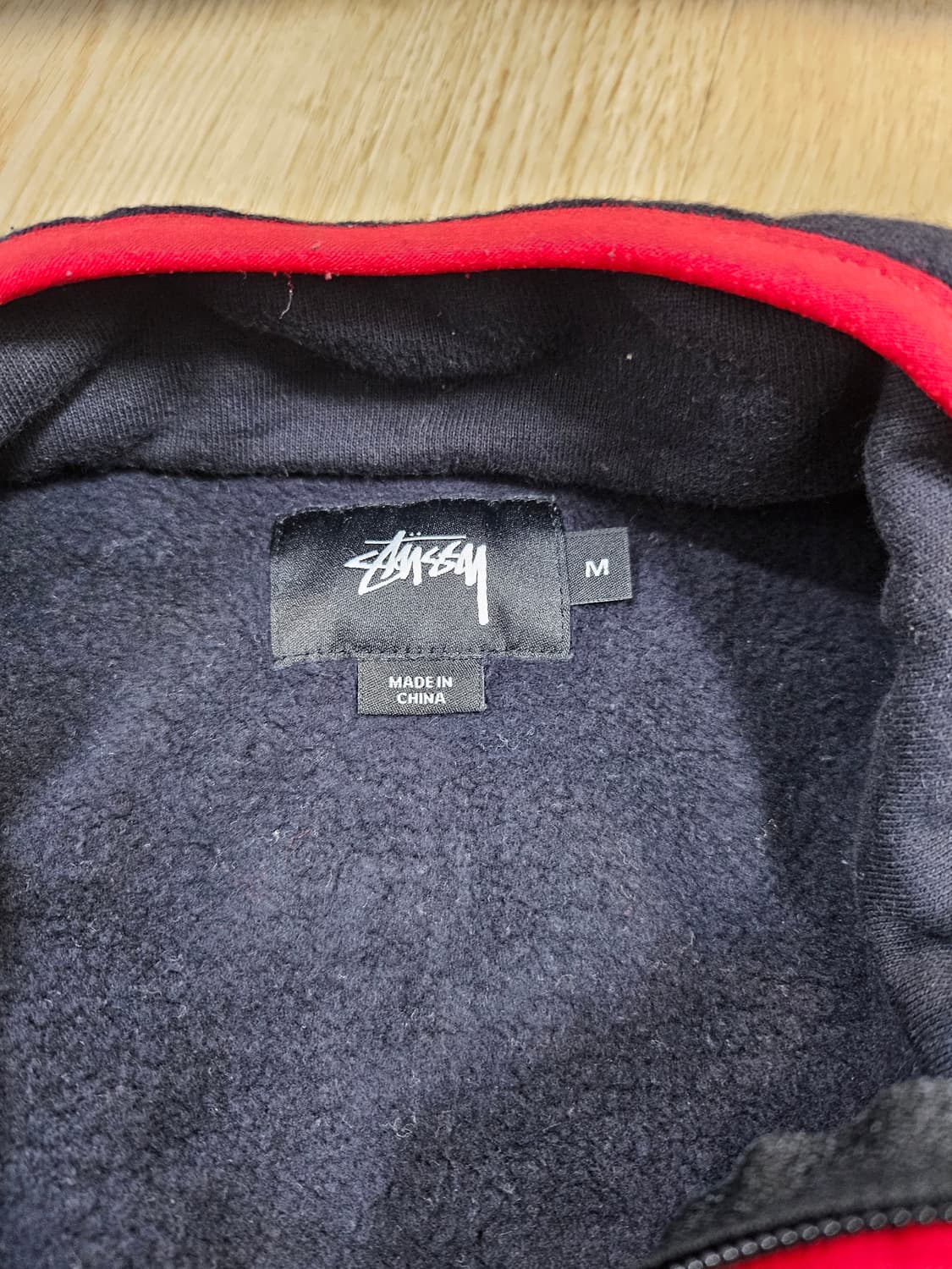 Stussy 스투시 레드파이핑 집업 M 상품이미지3