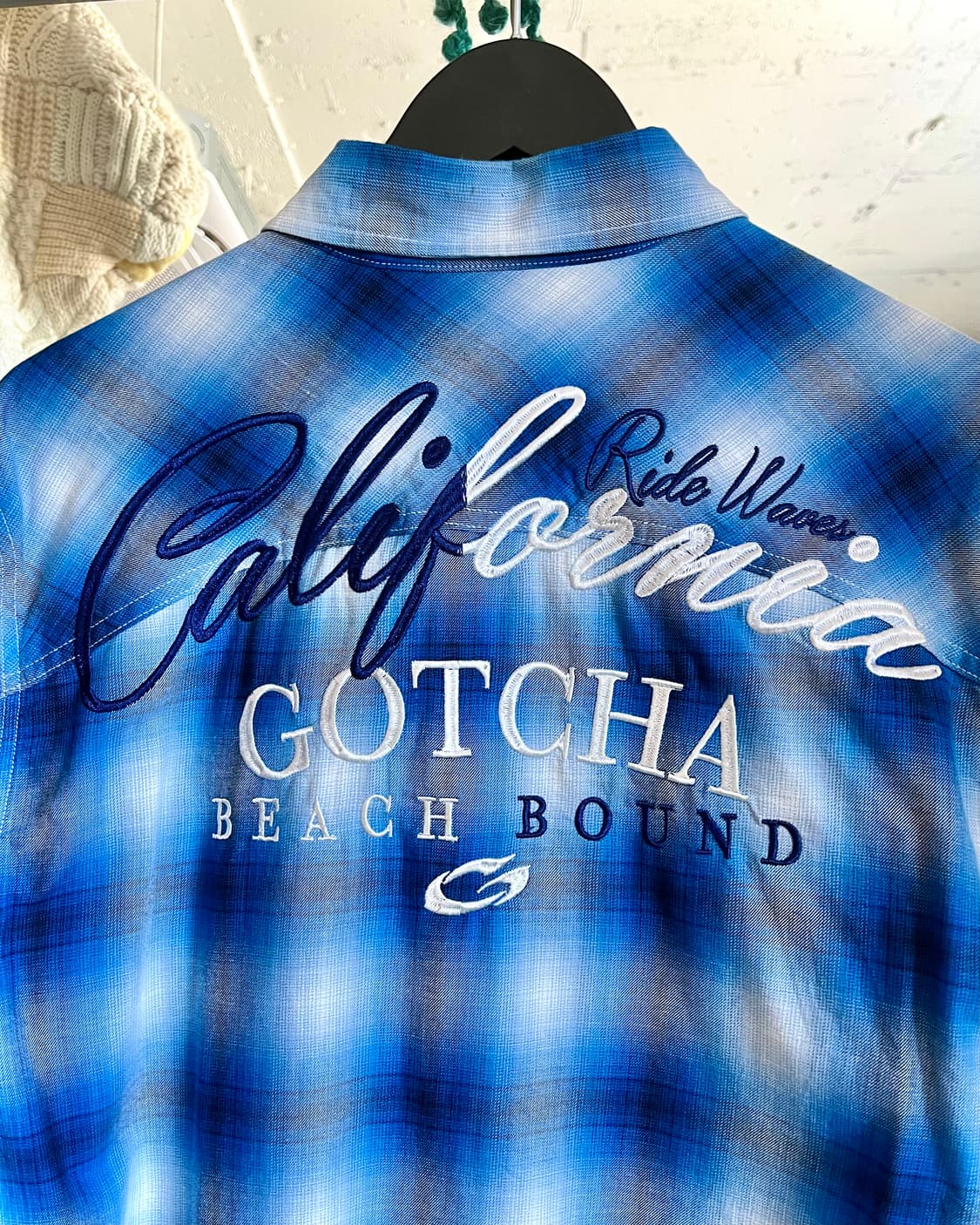90-00s GOTCHA Embroidery Check shirt 상품이미지7